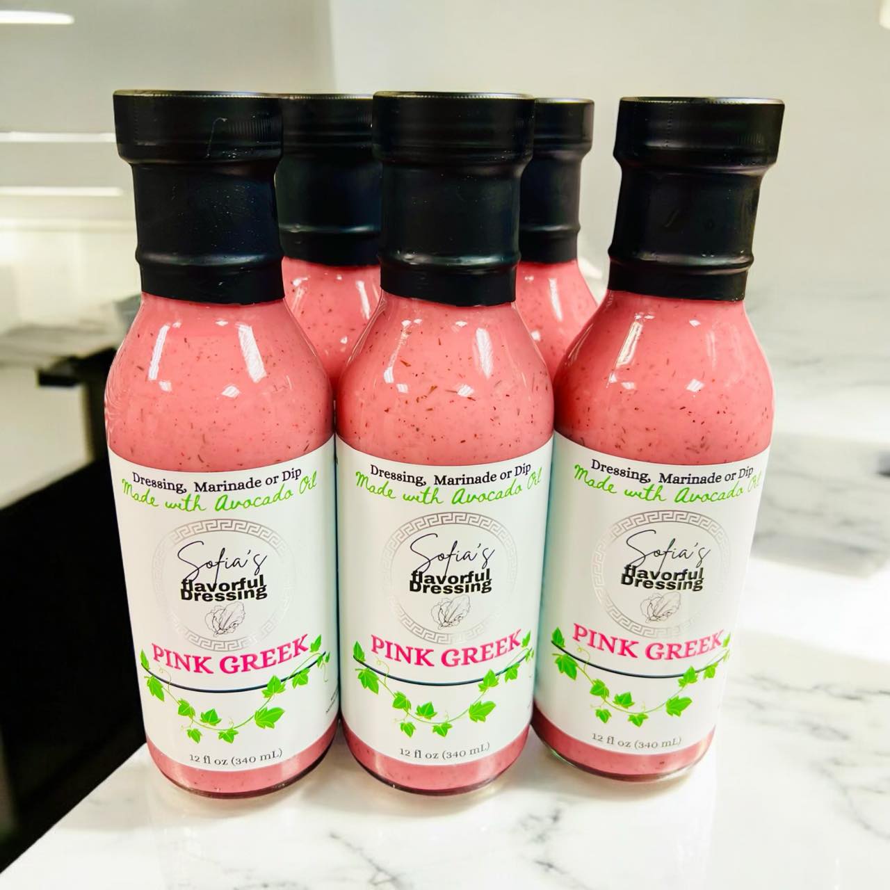 Sofia's Pink Greek Dressing 12.0 oz – Sofia's Flavorful Dressing Sofia's Pink Greek Dressing 12.0 oz – Sofia's Flavorful Dressing